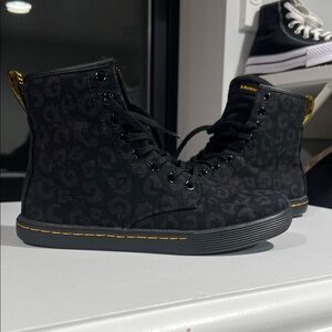 Like new. Worn once. Dr. Martens Canvas Lace Up Boot. Size 6.